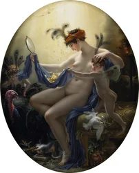 Porträt von Mademoiselle Lange als Danaë